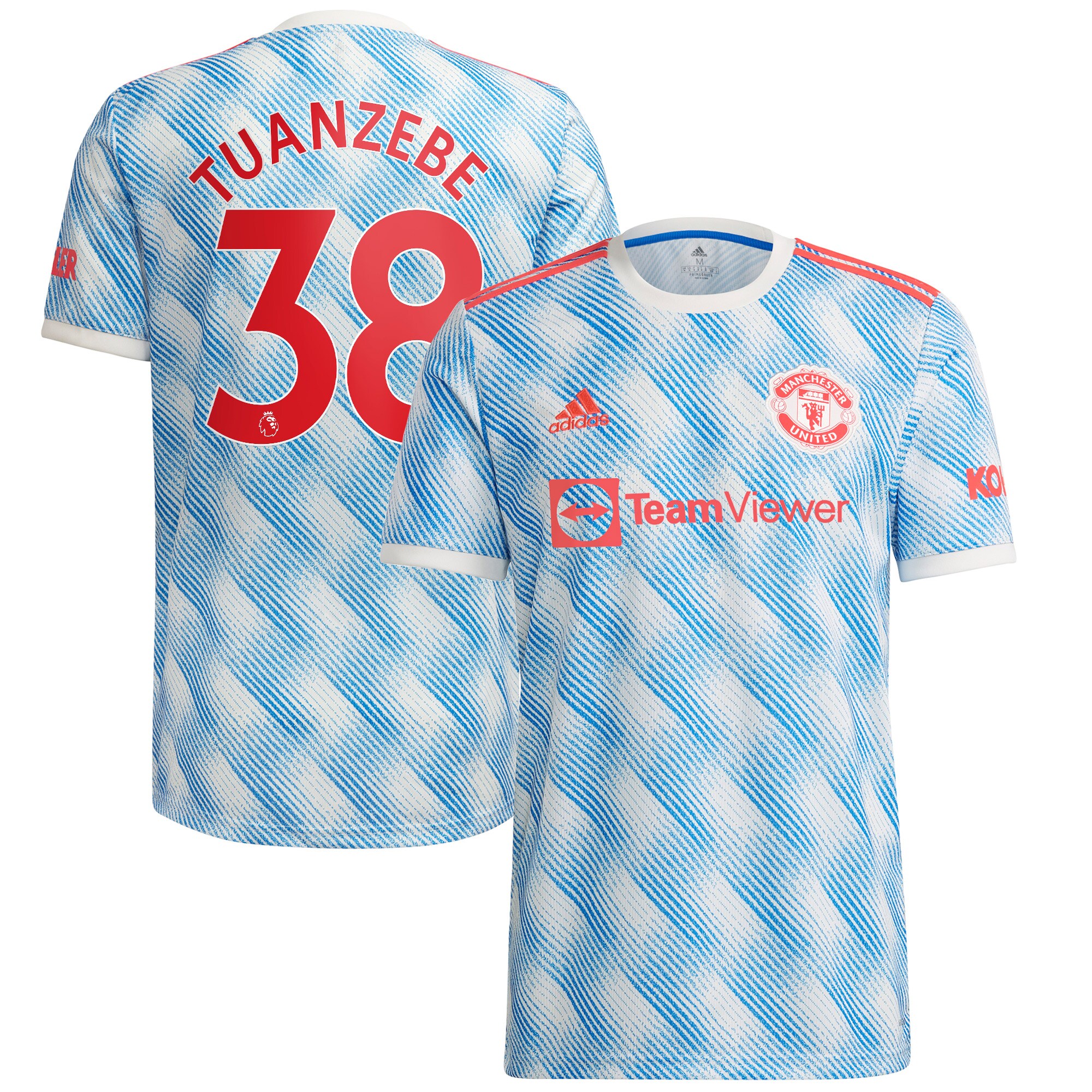 Axel Tuanzebe Manchester United adidas 2021/22 Away Replica Player Jersey - White