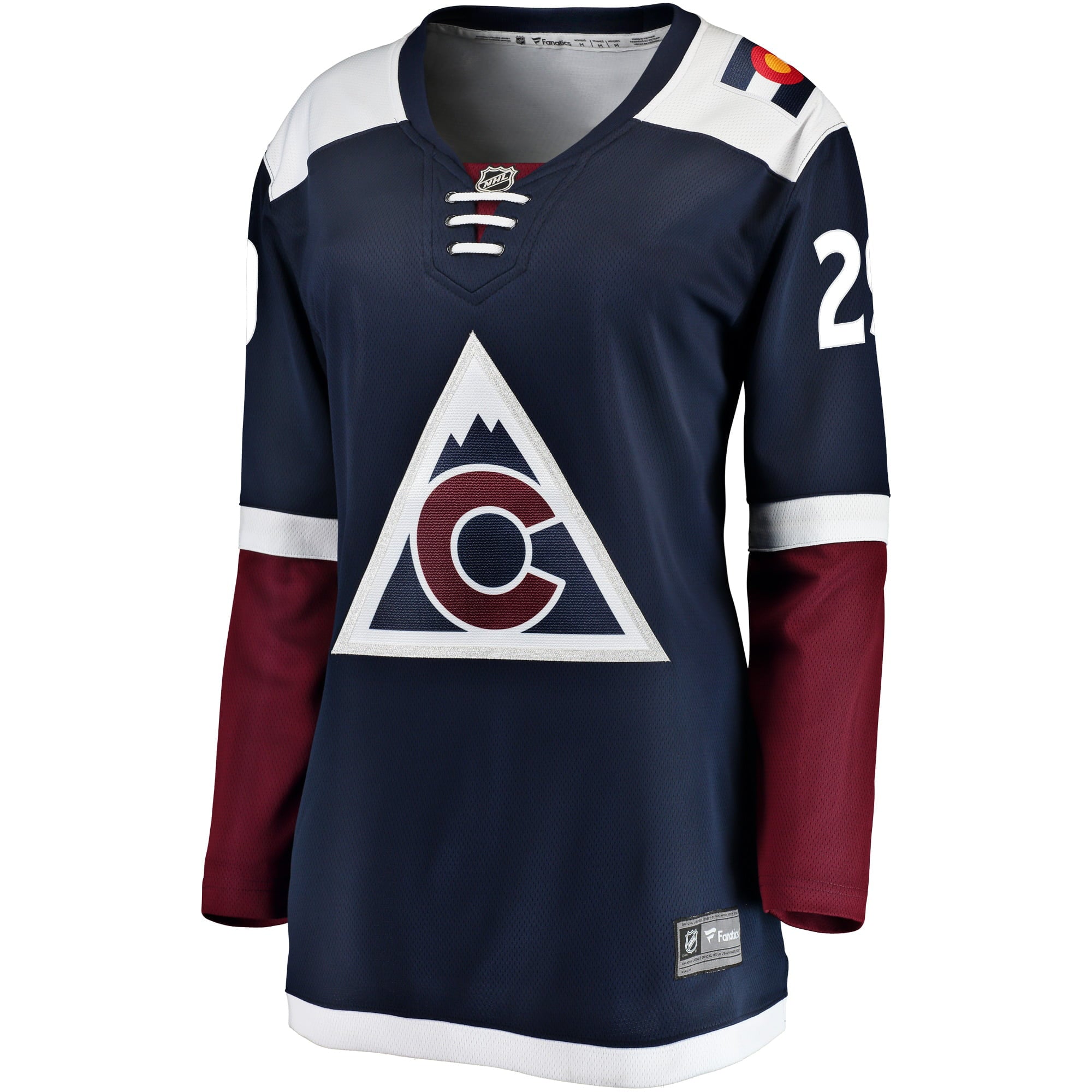 Women's Fanatics Branded Nathan MacKinnon Navy Colorado Avalanche Alternate Breakaway Player Jersey