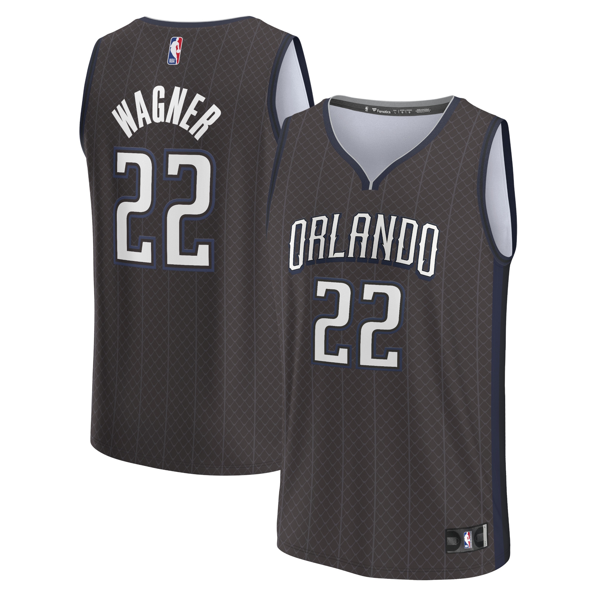 Franz Wagner Orlando Magic Fanatics Branded 2022/23 Fastbreak Jersey - City Edition - Black