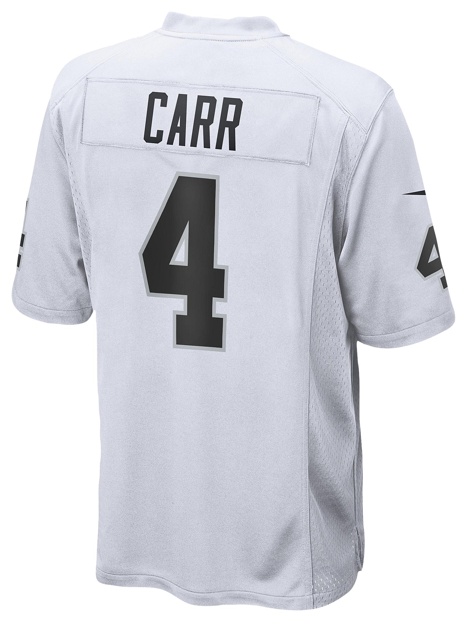 Men's Carr Derek Nike Raiders Game Day Jersey - White