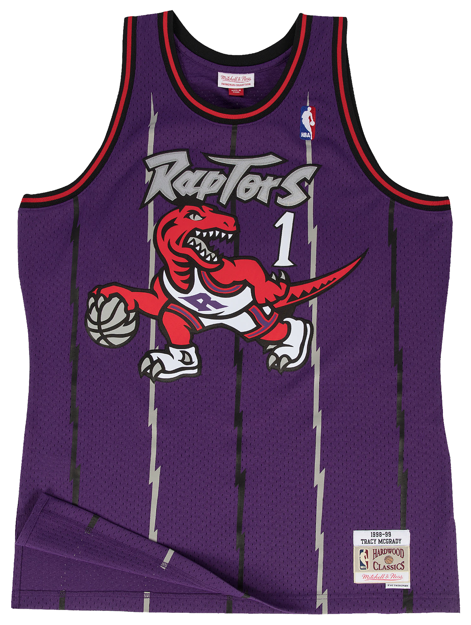 Men's Mcgrady Tracy Mitchell & Ness Raptors Swingman Jersey - Purple