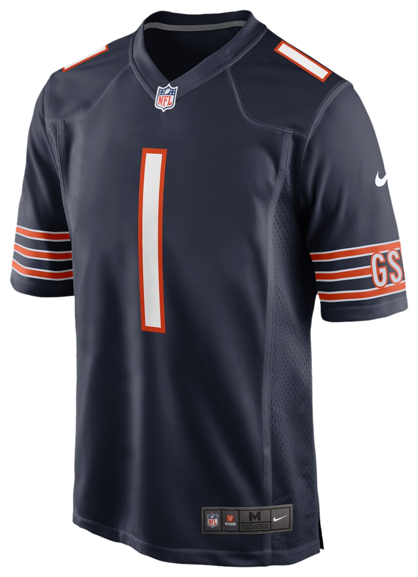 Men's Fields Justin Nike Bears Game Day Jersey - Navy