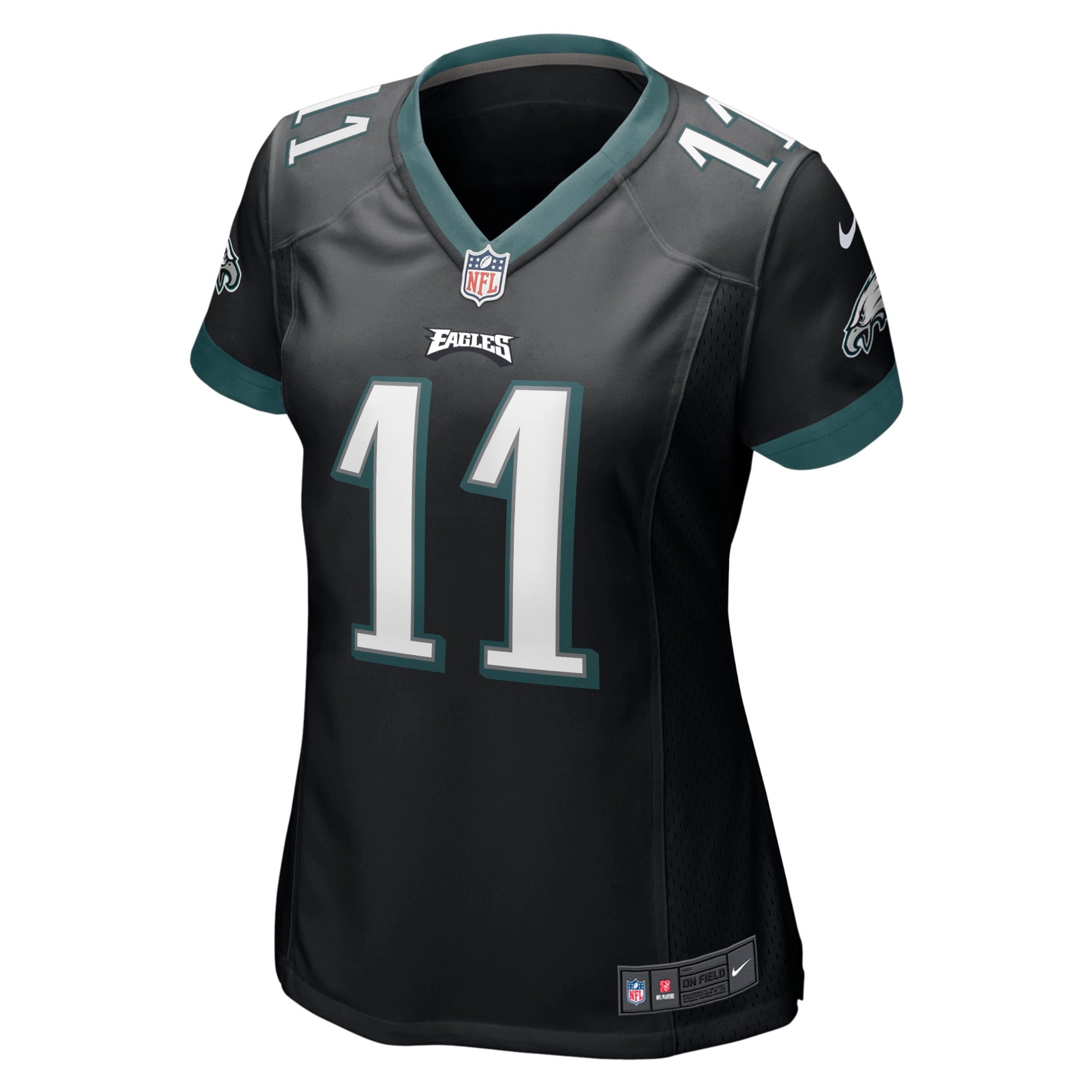 Women's Nike A.J. Brown Black Philadelphia Eagles Player Game Jersey