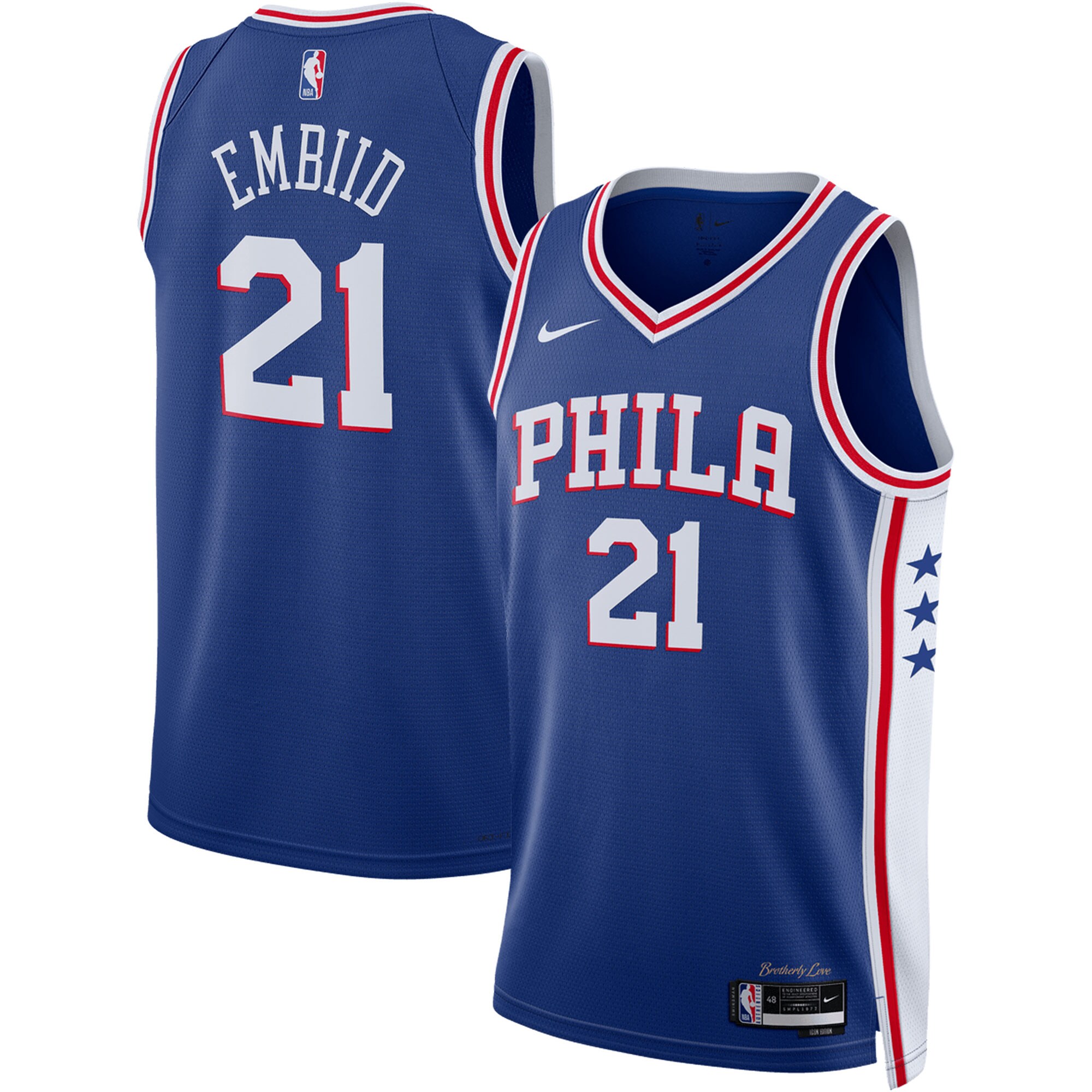 Joel Embiid Philadelphia 76ers Nike Unisex Swingman Jersey - Association Edition - Royal