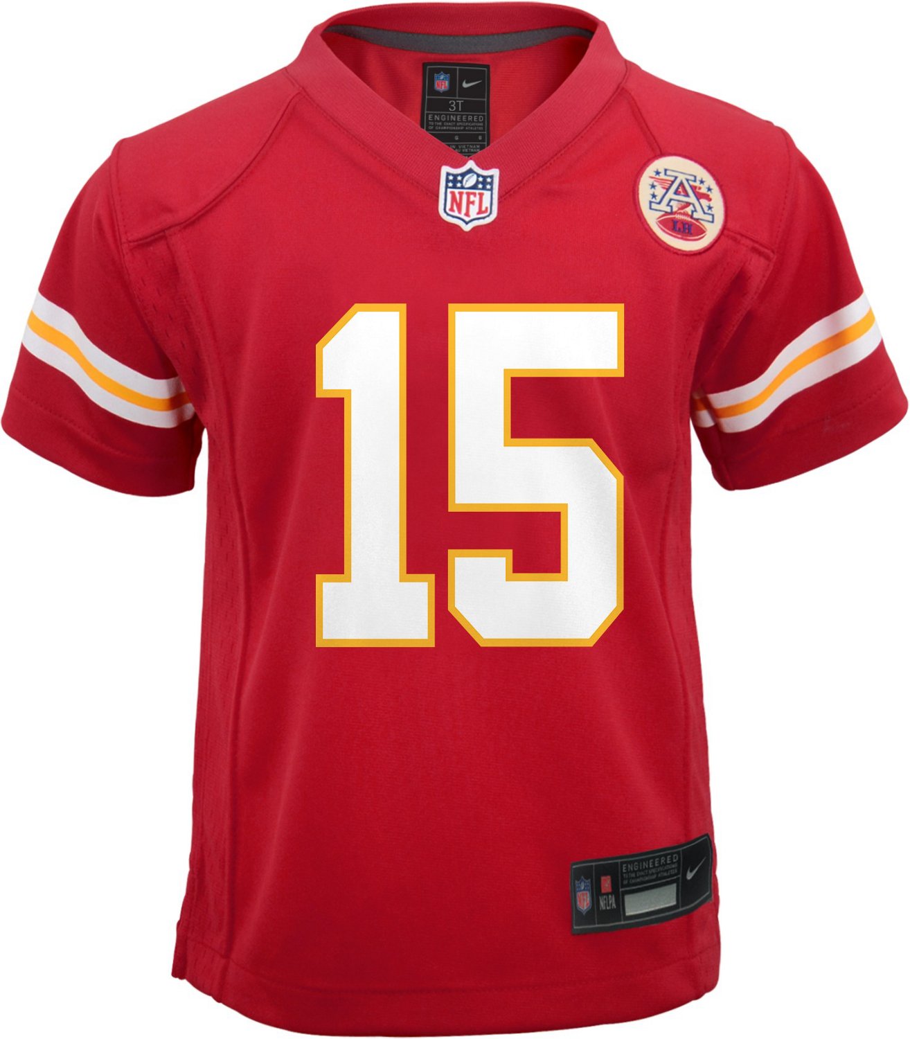 Nike Boys' 4-7 Kansas City Chiefs Patrick Mahomes 15 NFL Game Team Jersey