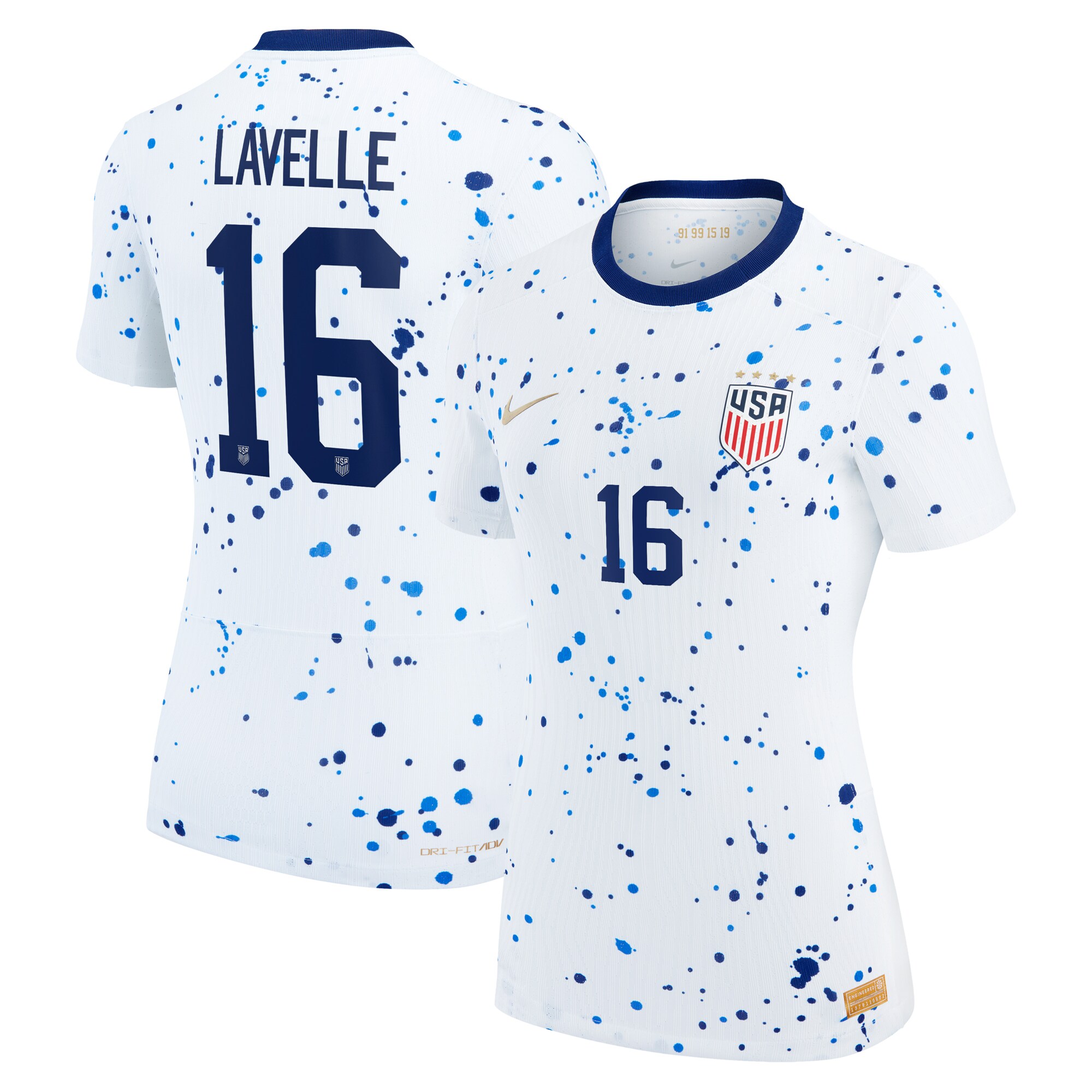 Rose Lavelle USWNT Nike Women's 2023 Home Authentic Jersey - White