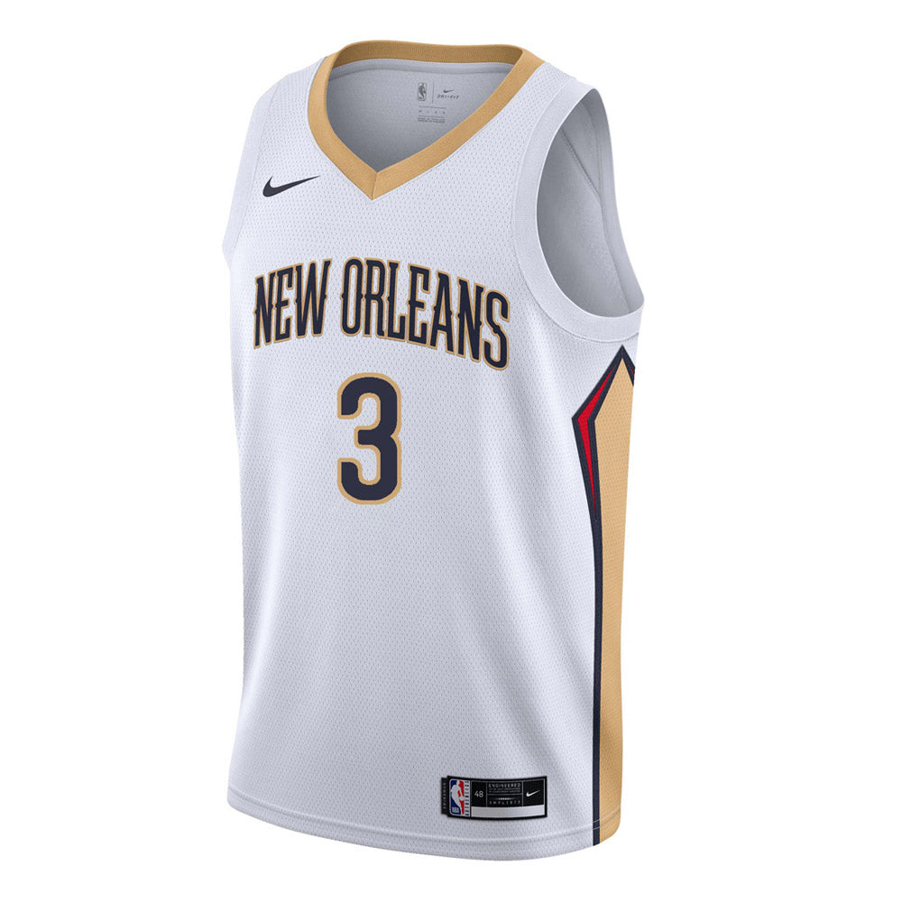 Men's New Orleans Pelicans CJ McCollum Association Jersey - White