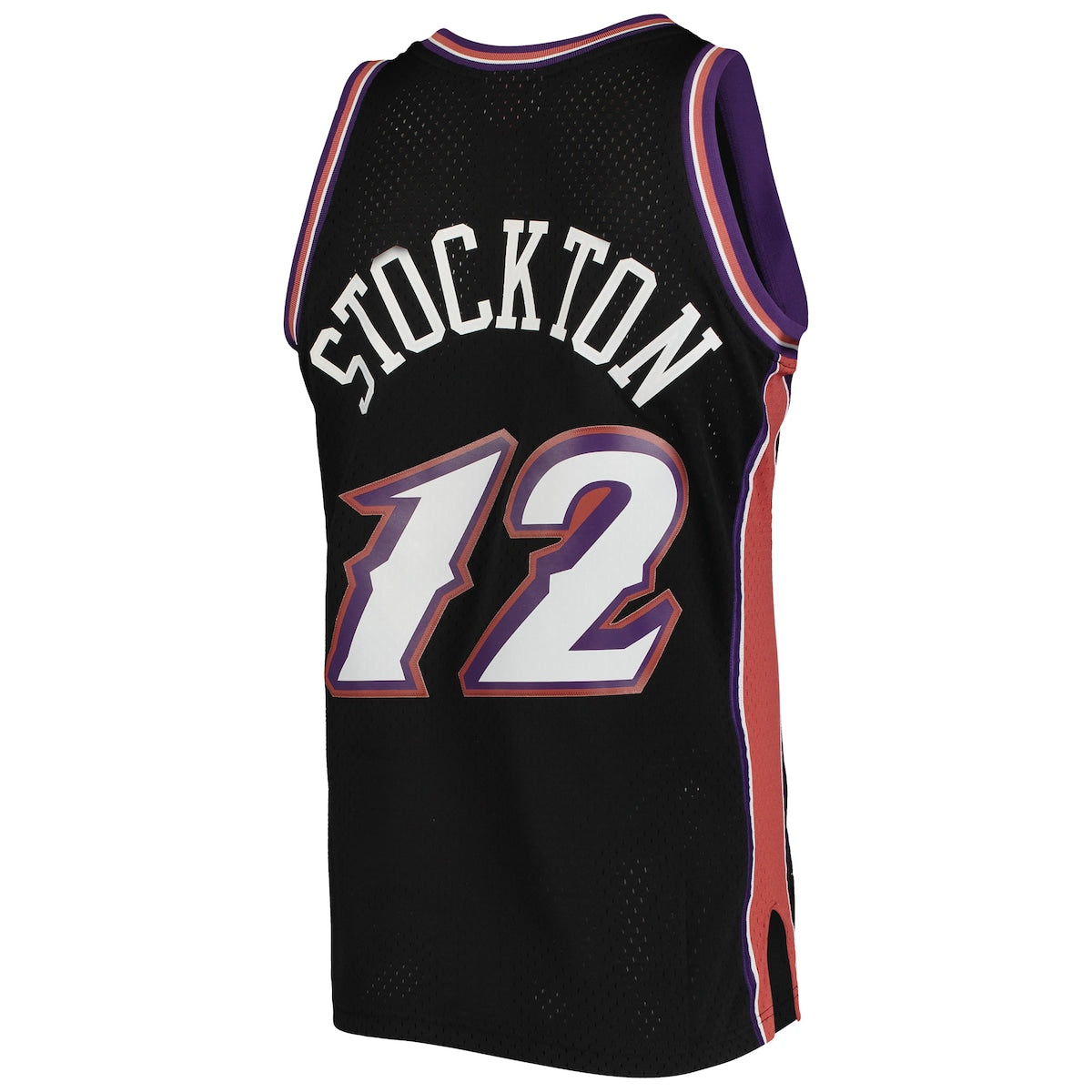 Men's John Stockton Mitchell & Ness Jazz Swingman Jersey - Black
