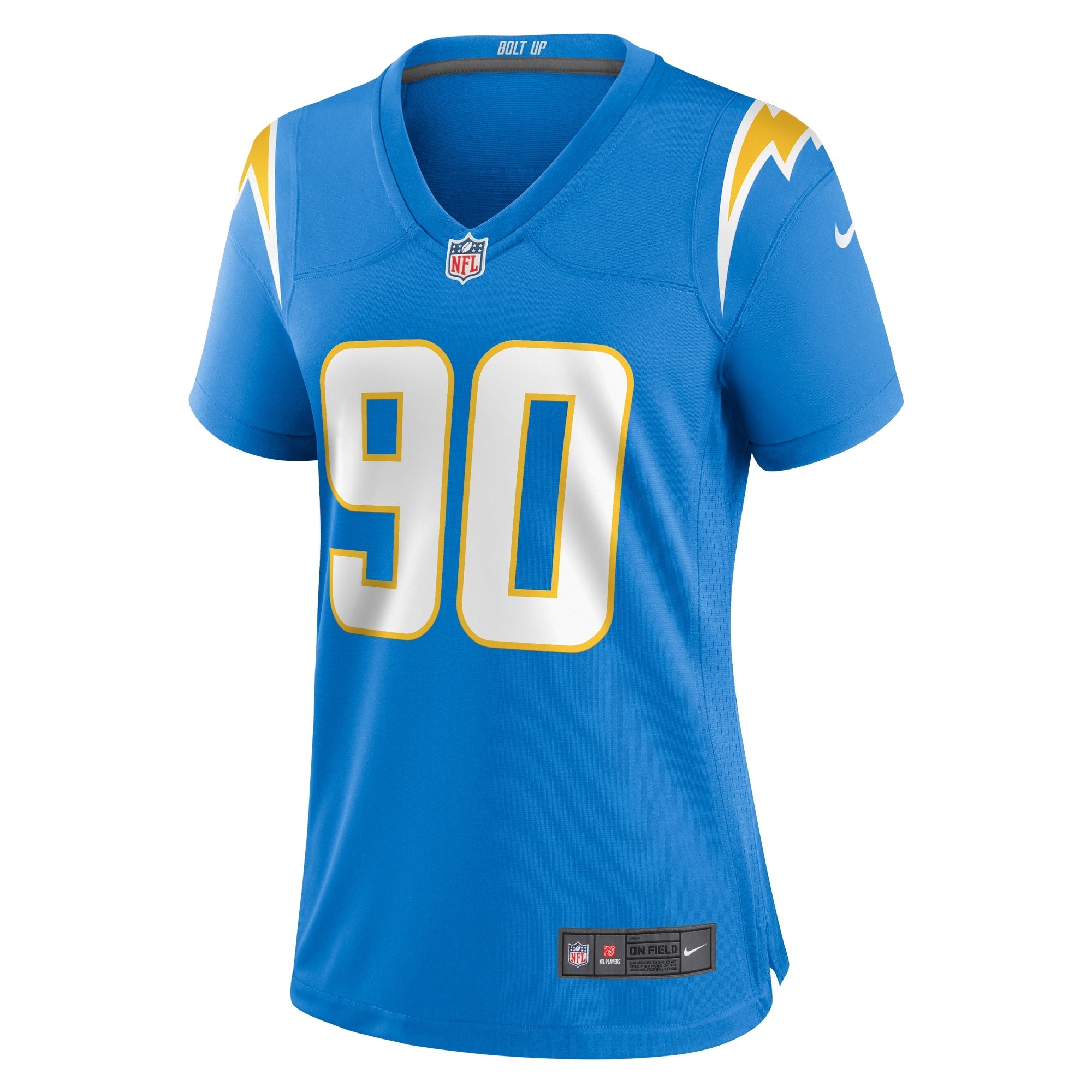 Women's Nike Tyeler Davison Powder Blue Los Angeles Chargers Home Game Player Jersey