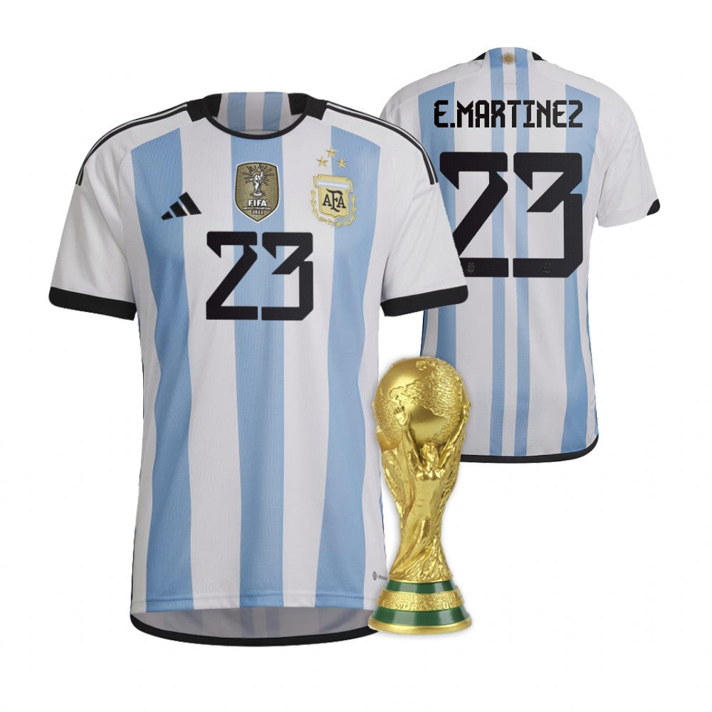Argentina Emiliano Martinez Home Jersey 2022 World Cup Champions Kit
