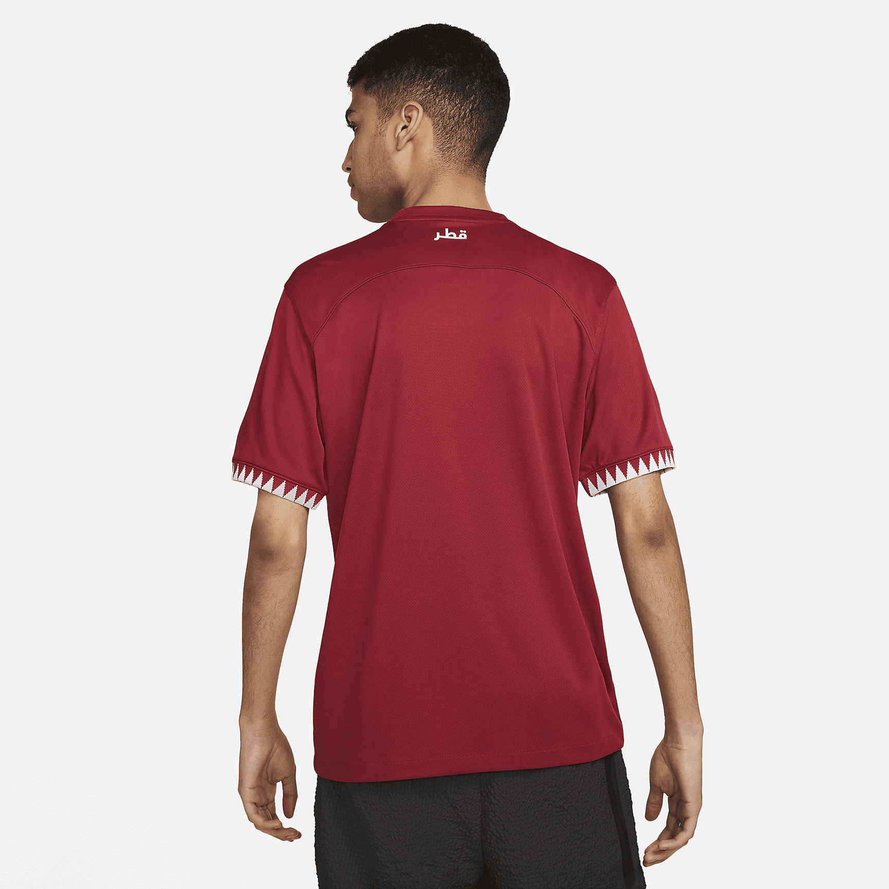 Qatar 2022/23 Stadium Home Men's Nike Dri-FIT Soccer Jersey - Desert Maroon/White