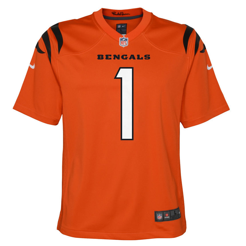 Youth Ja'Marr Chase Cincinnati Bengals Alternate Orange Game Jersey