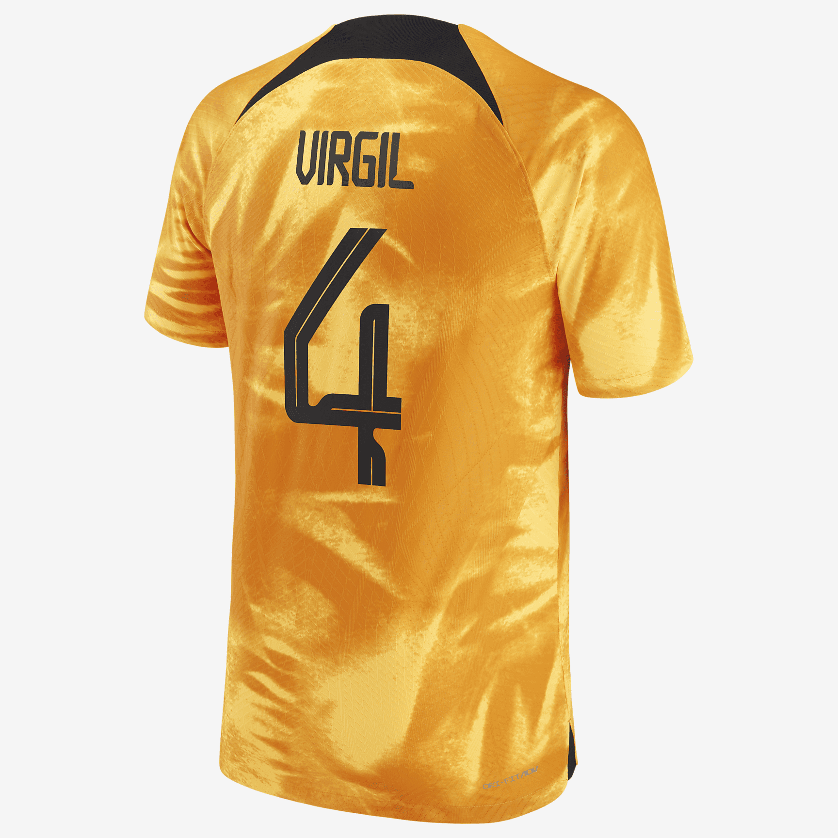 Netherlands National Team 2022/23 Vapor Match Home (Virgil van Dijk) Men's Nike Dri-FIT ADV Soccer Jersey - Orange