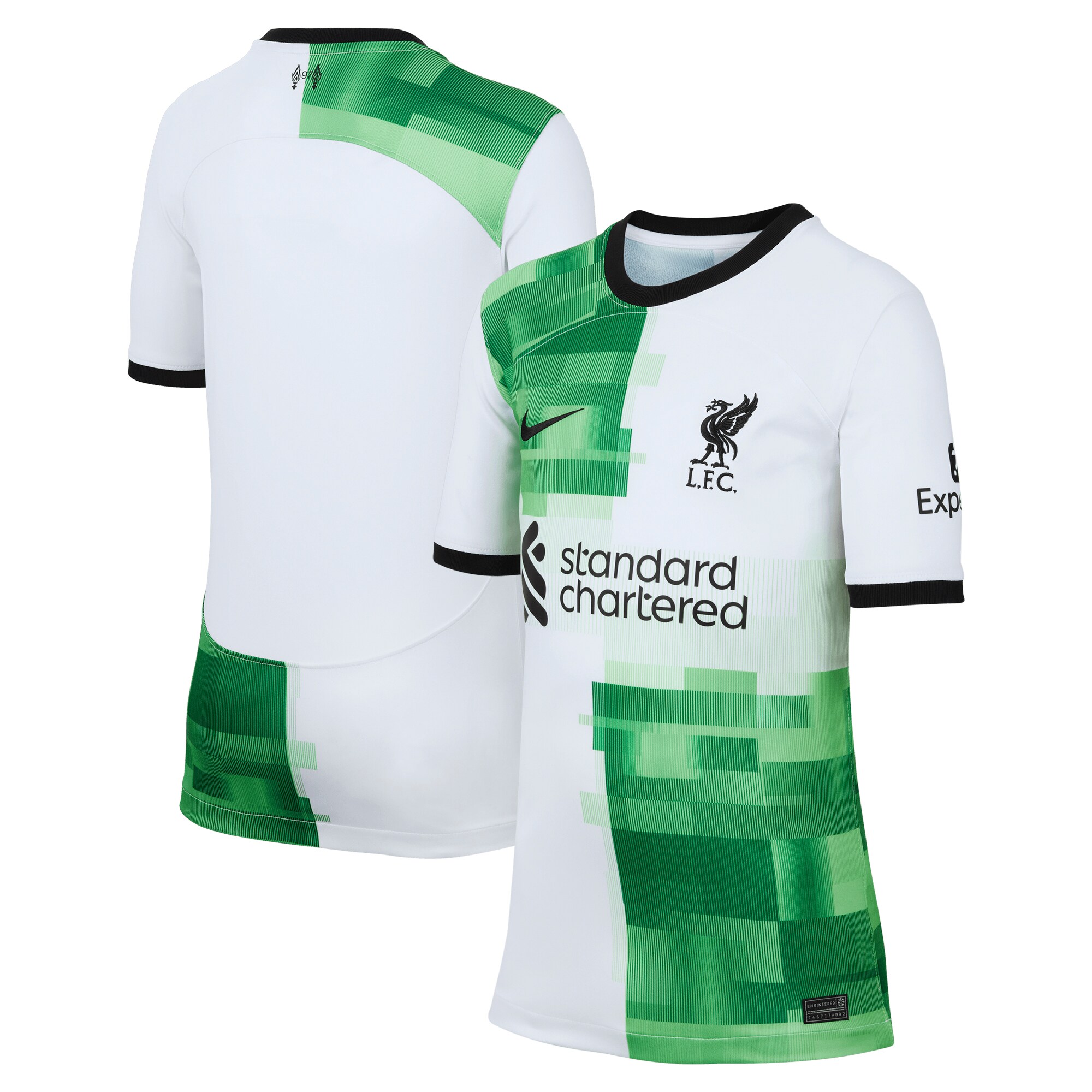 Liverpool Nike Youth 2023/24 Away Replica Jersey - White