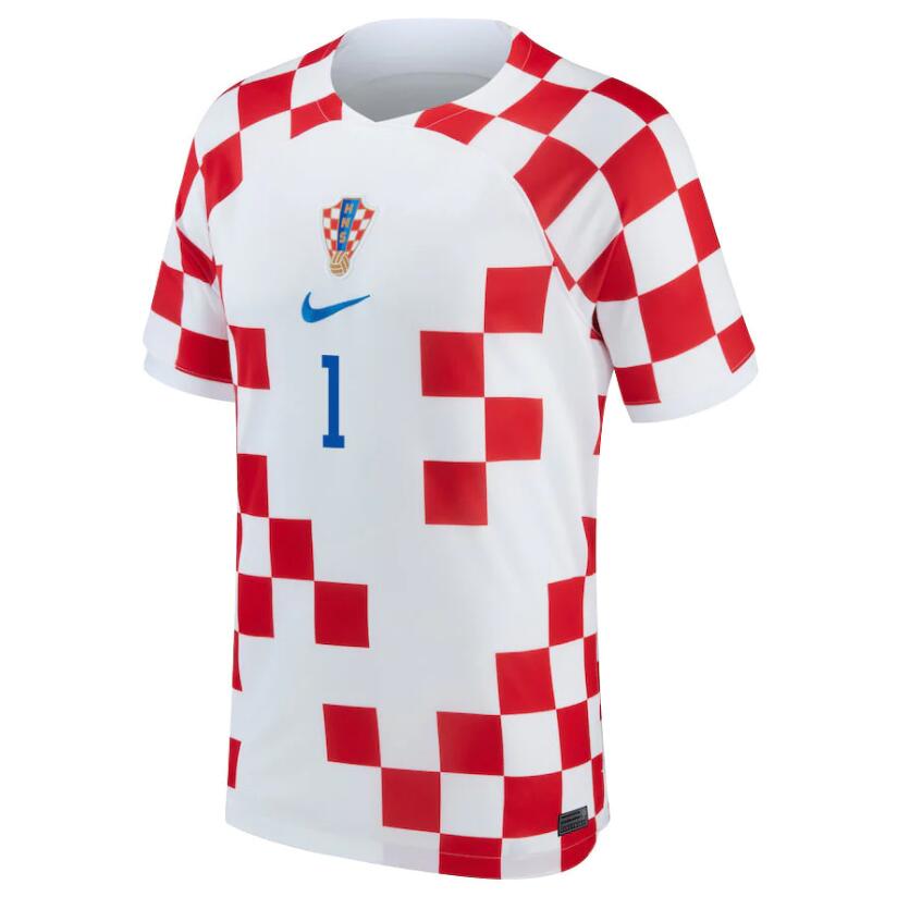 Croatia Dominik Livakovic Home Jersey 2022 World Cup Kit