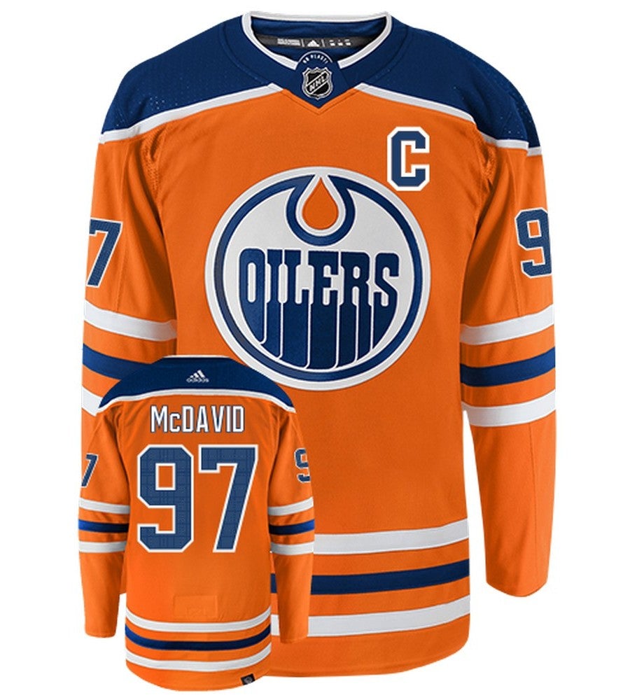 Connor McDavid Edmonton Oilers 2021 Adidas Primegreen Authentic NHL Hockey Jersey