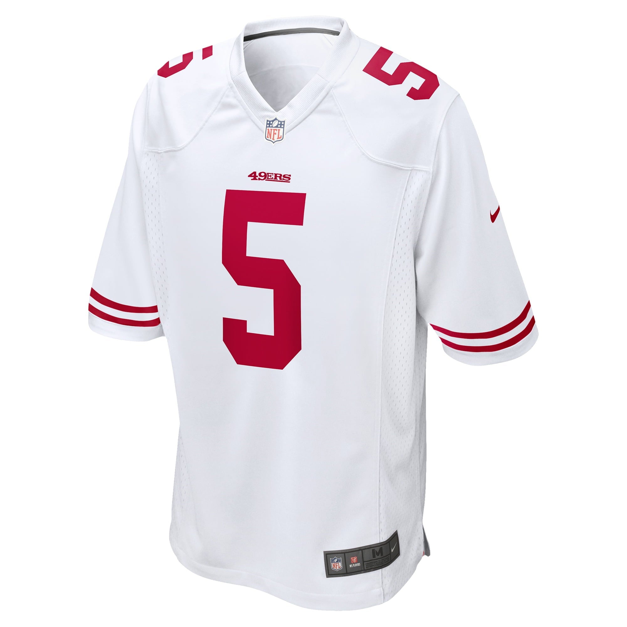 Men's Nike Trey Lance White San Francisco 49ers Game Jersey