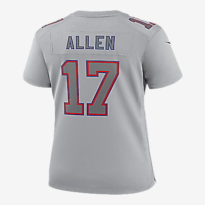 NFL Buffalo Bills Atmosphere (Josh Allen) Women's Fashion Football Jersey - Grey
