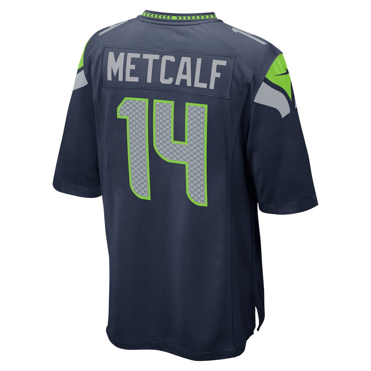 Men's DK Metcalf Nike Seahawks College Game Team Jersey - Navy