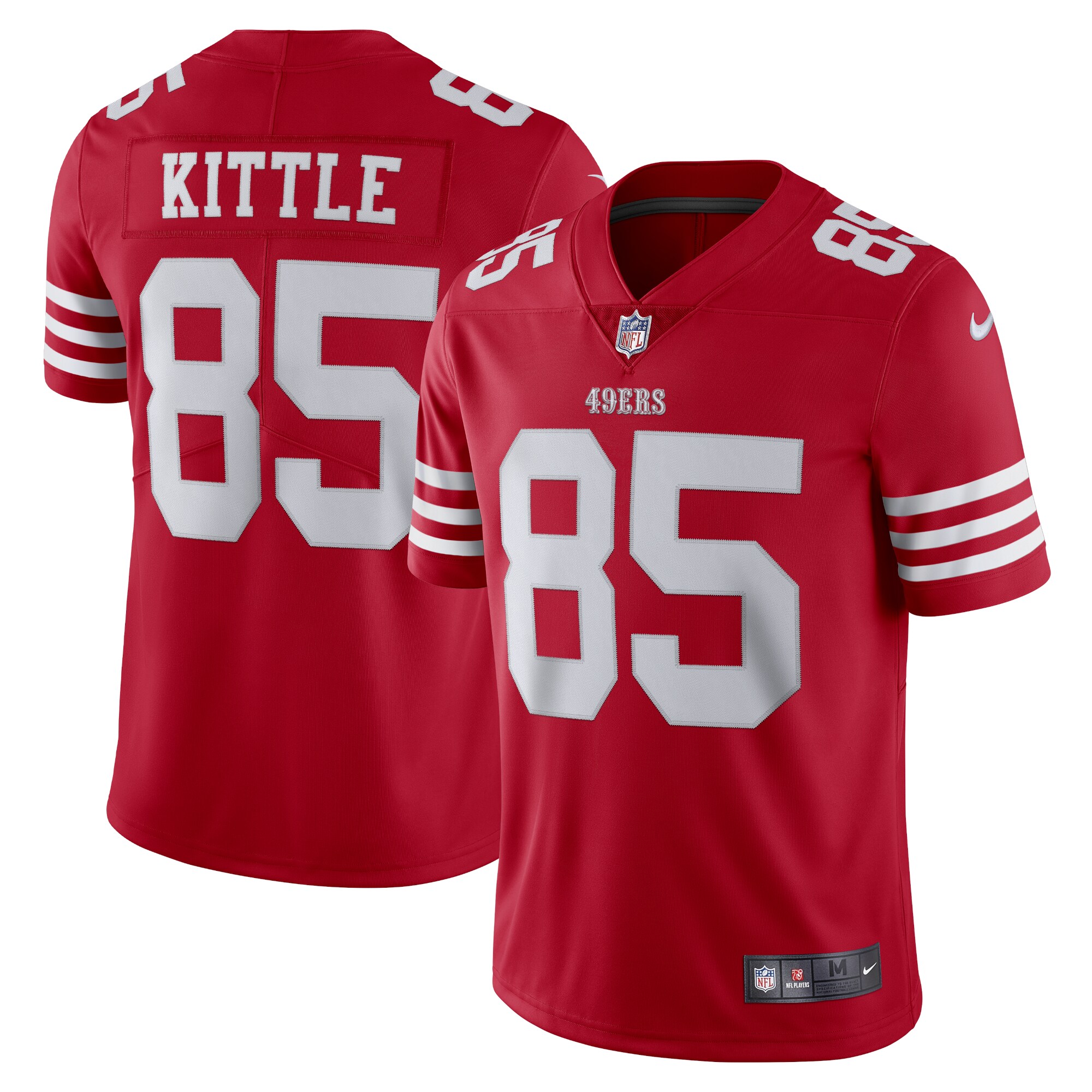 George Kittle San Francisco 49ers Nike Vapor Limited Jersey - Scarlet