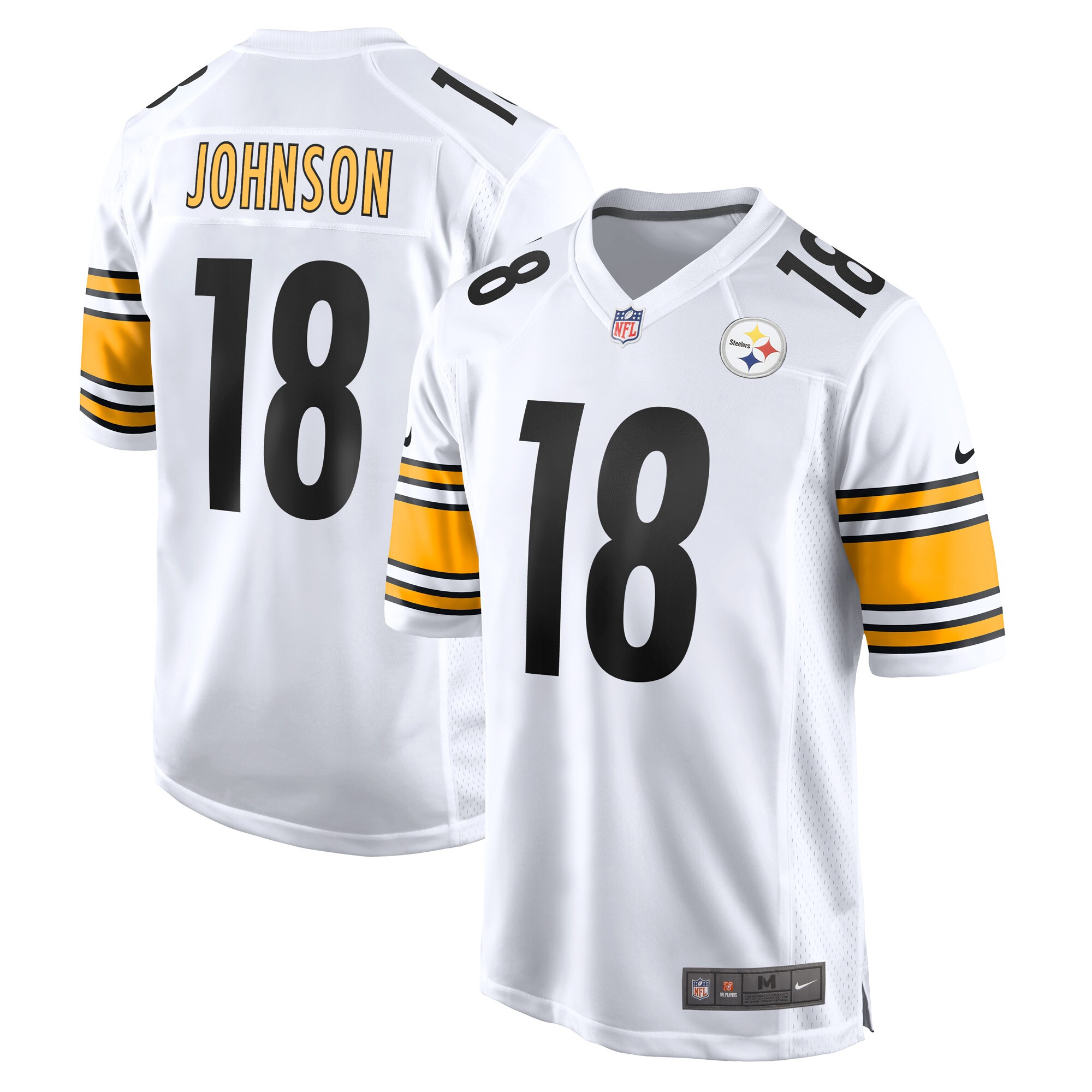 Diontae Johnson Pittsburgh Steelers Nike Game Player Jersey - White