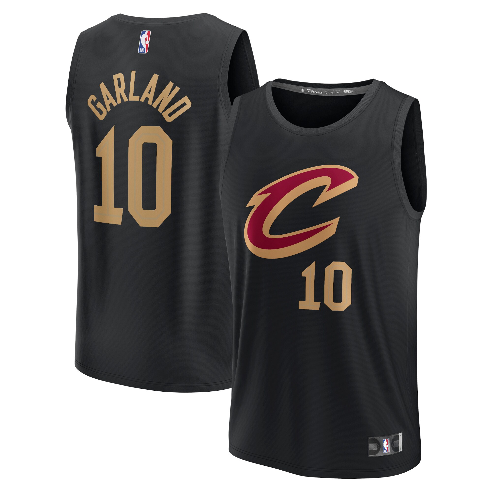 Darius Garland Cleveland Cavaliers Fanatics Branded Youth Fast Break Player Jersey - Statement Edition - Black
