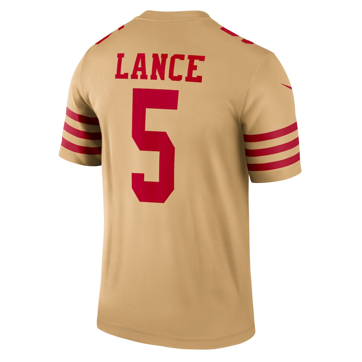 Men's Trey Lance Nike 49ers Inverted Legend Jersey - Gold