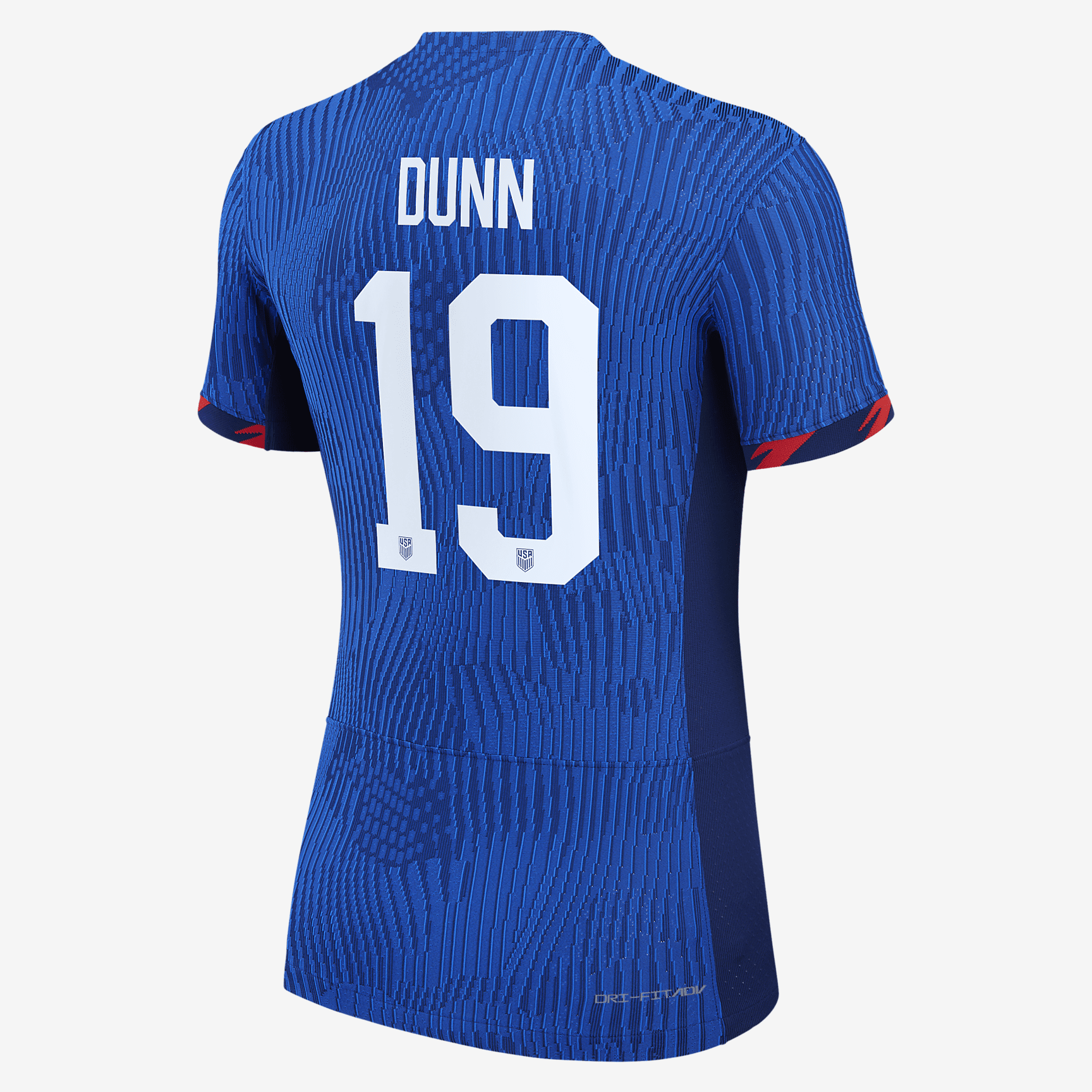 Crystal Dunn USWNT 2023 Match Away Women's Nike Dri-FIT ADV Soccer Jersey - Royal