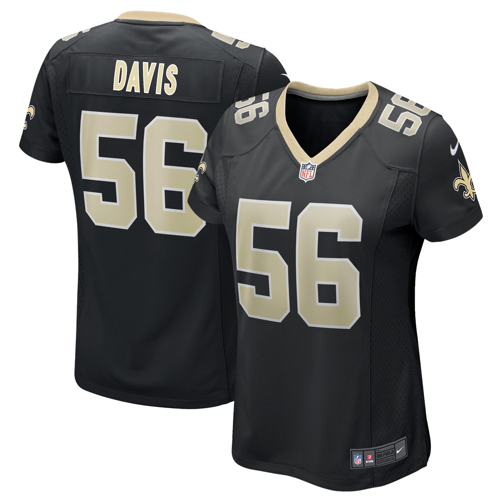 Demario Davis New Orleans Saints Nike Women's Game Jersey - Black