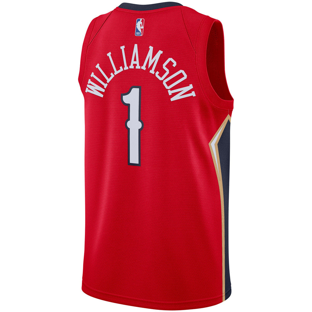 Men's New Orleans Pelicans Zion Williamson Jersey Statement Edition - Red