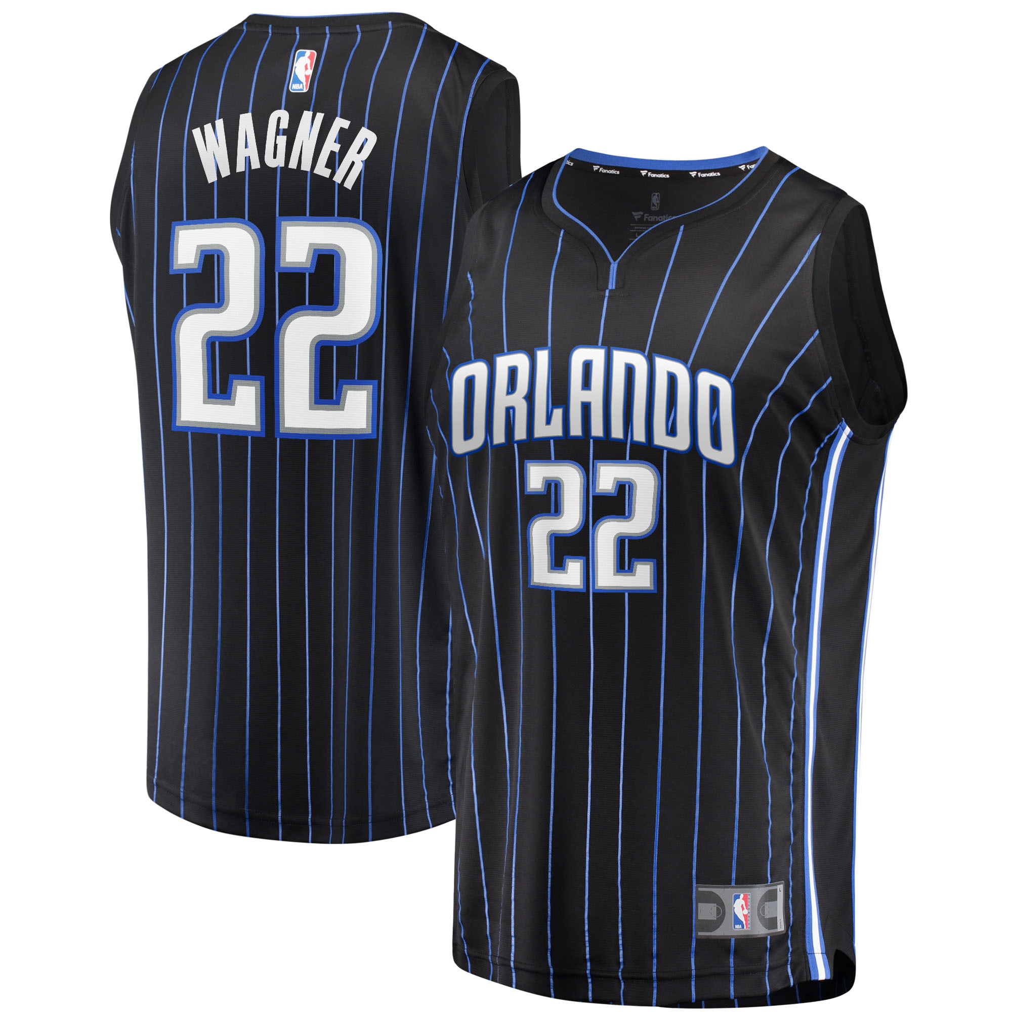 Franz Wagner Orlando Magic Fanatics Branded 2021/22 Fast Break Replica Jersey - Icon Edition - Black