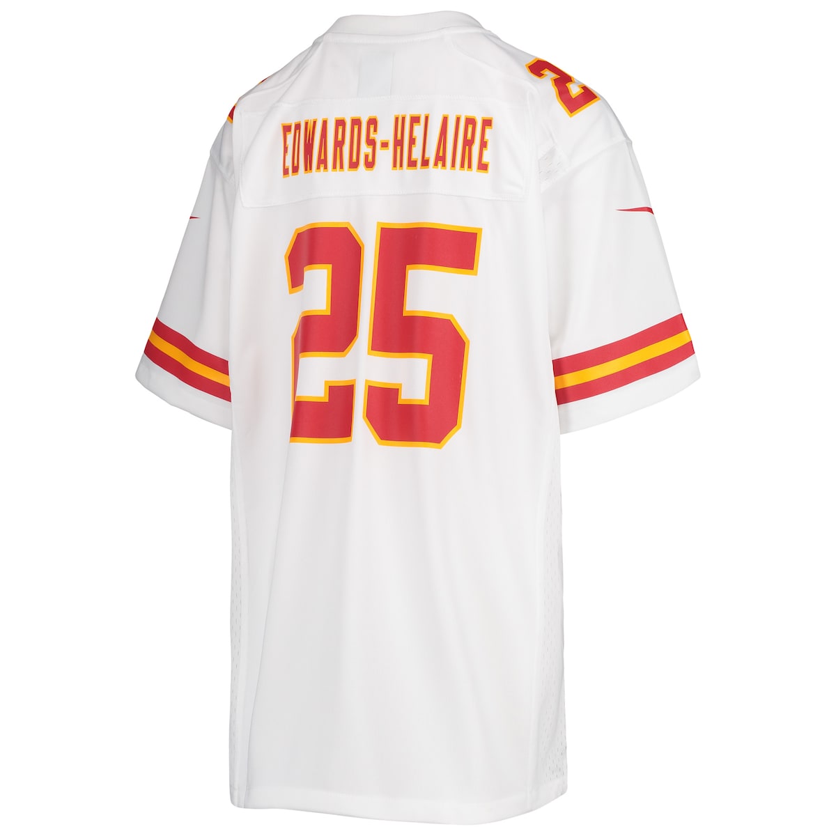 Boys' Grade School Clyde Edwards-Helaire Nike Chiefs Team Color Game Day Jersey - White
