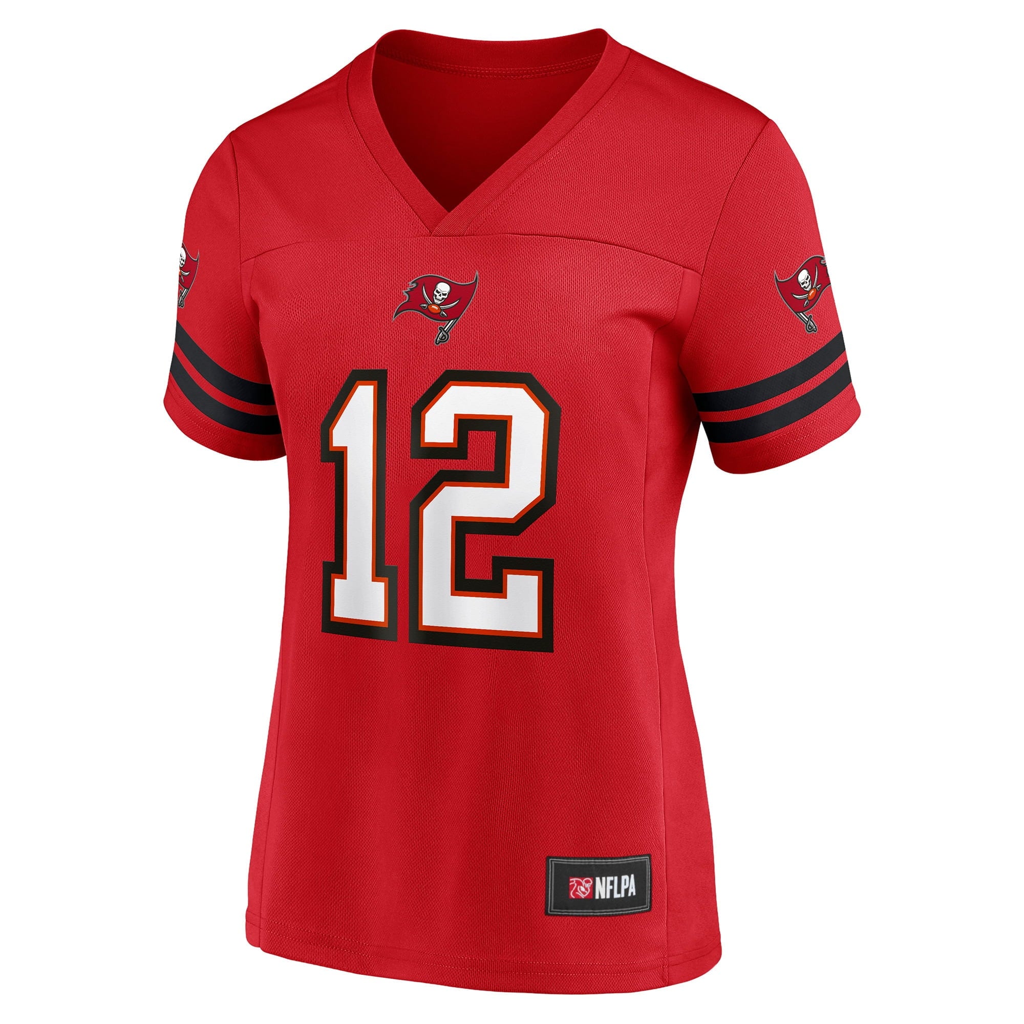 Women's Fanatics Branded Tom Brady Red Tampa Bay Buccaneers Game Time Player Jersey