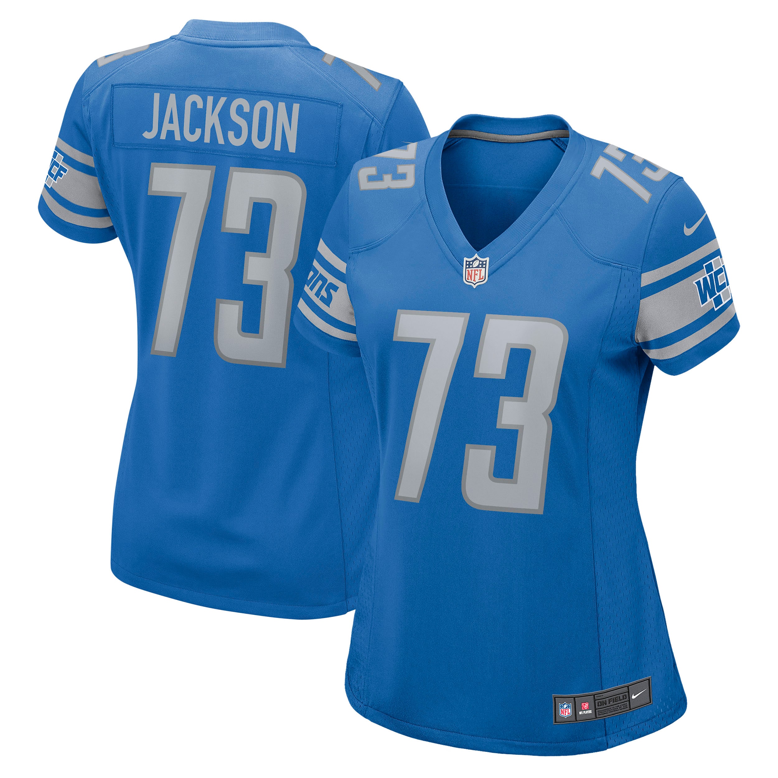 Jonah Jackson Detroit Lions Nike Women's Game Jersey - Blue