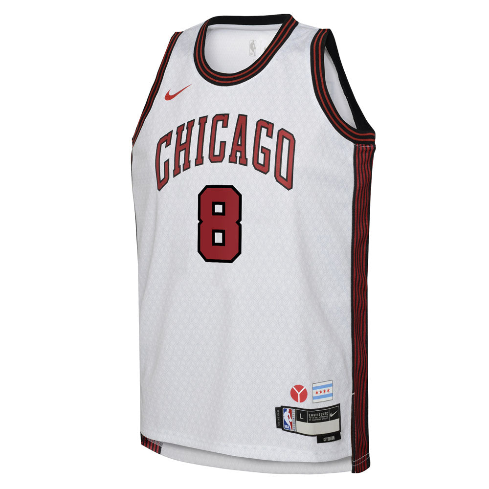 Youth Chicago Bulls Zach LaVine City Edition Jersey - White