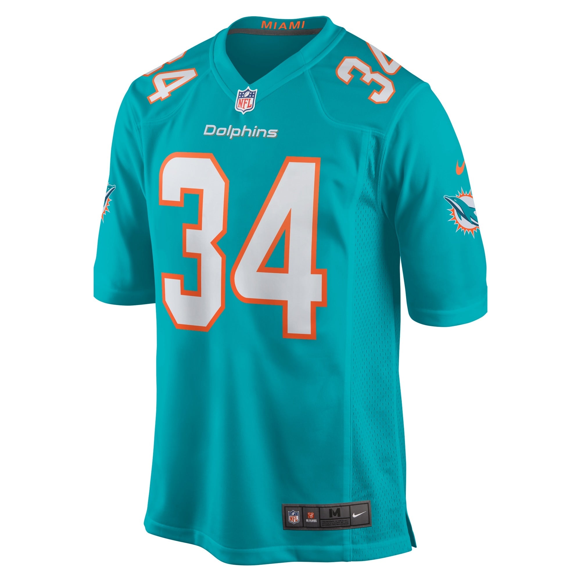 Men's Nike Tino Ellis Aqua Miami Dolphins Home Game Player Jersey