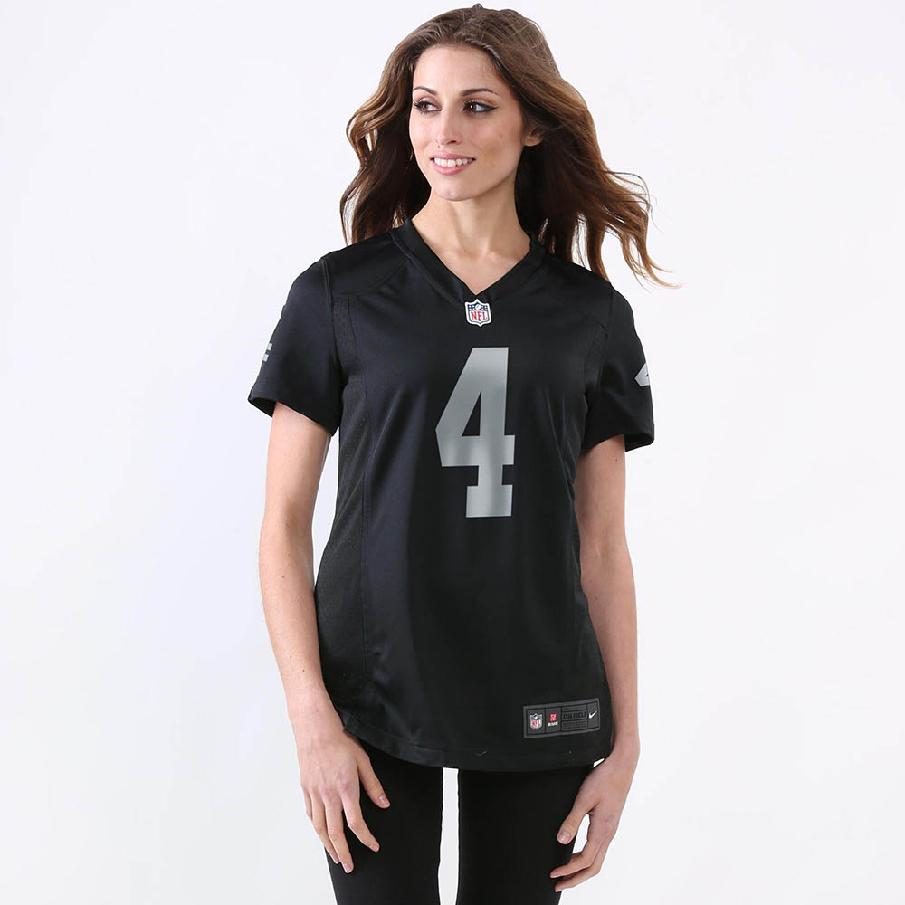 Women's Las Vegas Raiders Derek Carr Game Player Jersey Black