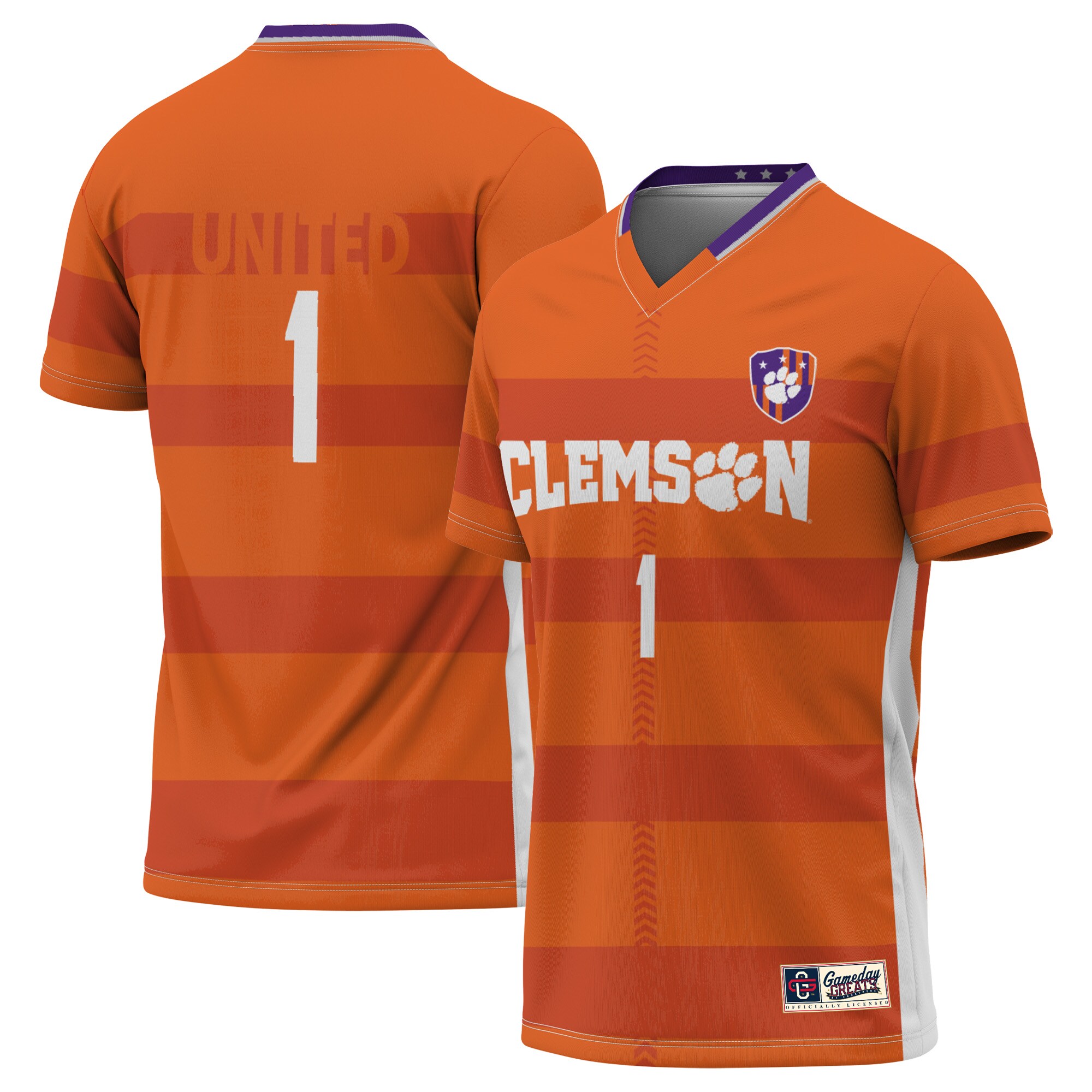 Clemson Tigers ProSphere Youth Men's Soccer Jersey - Orange