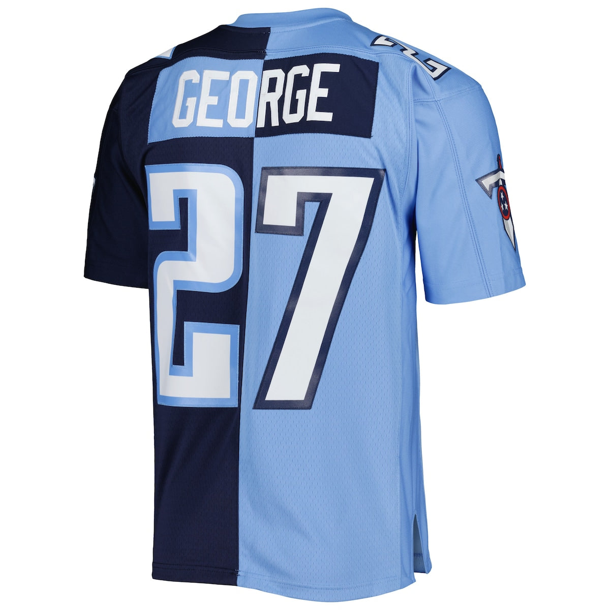 Men's Eddie George Mitchell & Ness Titans 1999 Split Legacy Replica Jersey - Navy