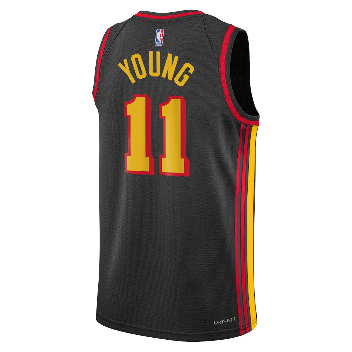 Boys' Grade School Trae Young Jordan Hawks Swingman Jersey Statement Edition - Black
