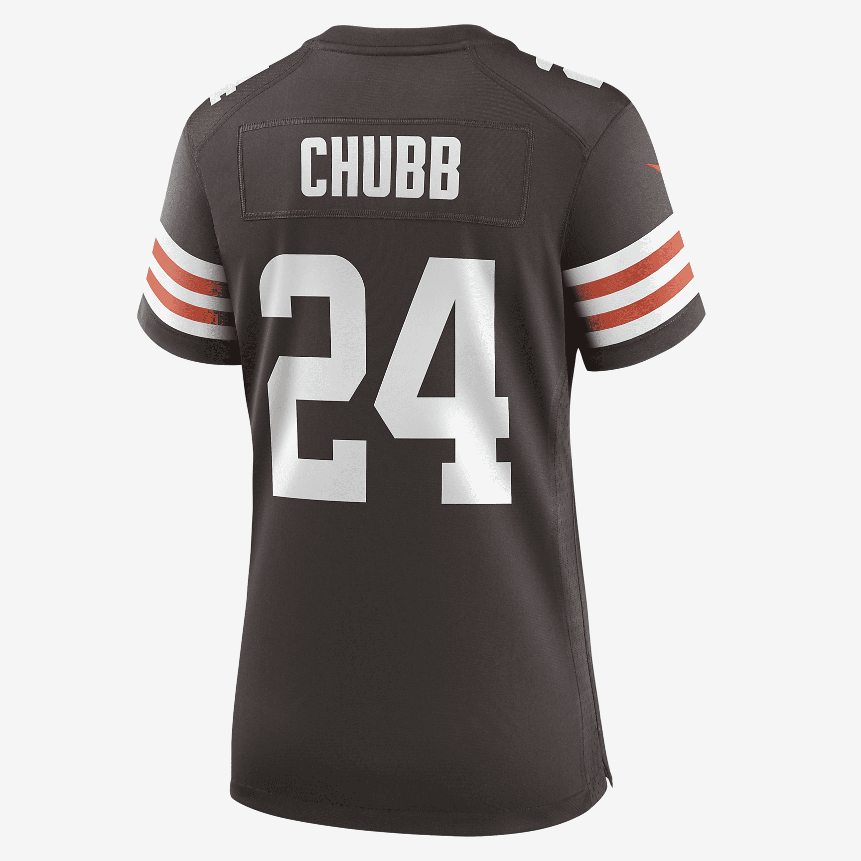 NFL Cleveland Browns (Nick Chubb) Women's Game Football Jersey - Brown