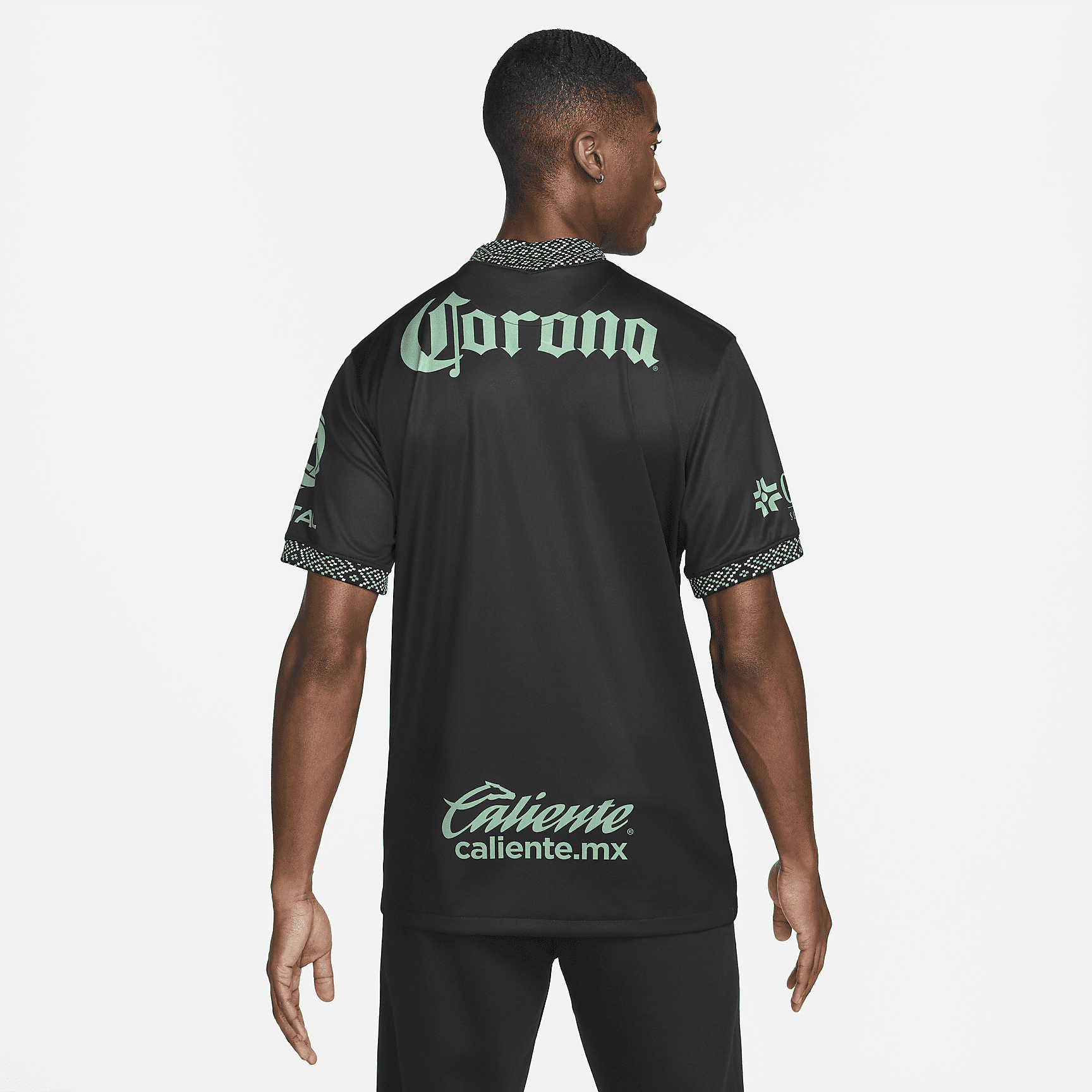 Club América 2021/22 Stadium Third Men's Nike Dri-FIT Soccer Jersey - Black/Healing Jade/Healing Jade