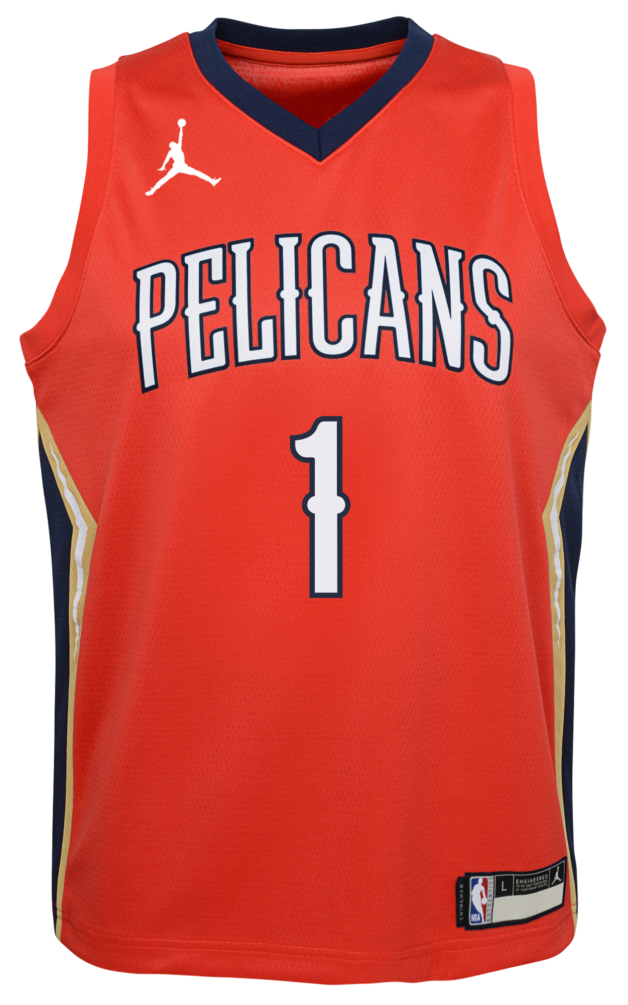 Boys' Grade School Williamson Zion Jordan Pelicans Statement Swingman Jersey - Red