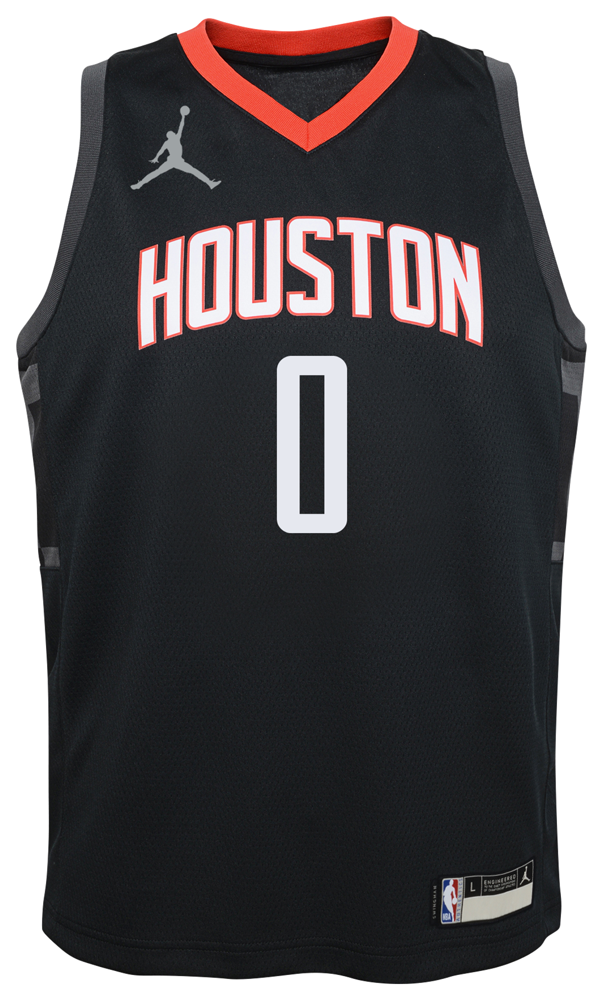 Boys' Grade School Westbrook Russell Jordan Rockets Statement Swingman Jersey - Black