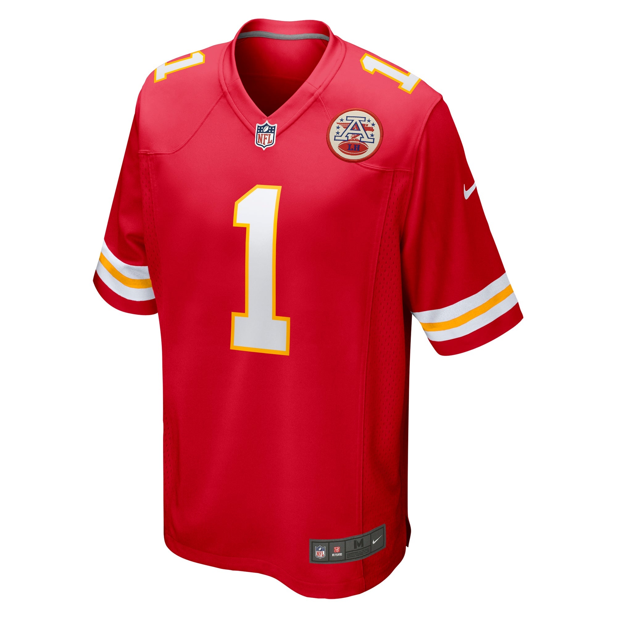 Men's Nike Number 1 Dad Red Kansas City Chiefs Game Jersey