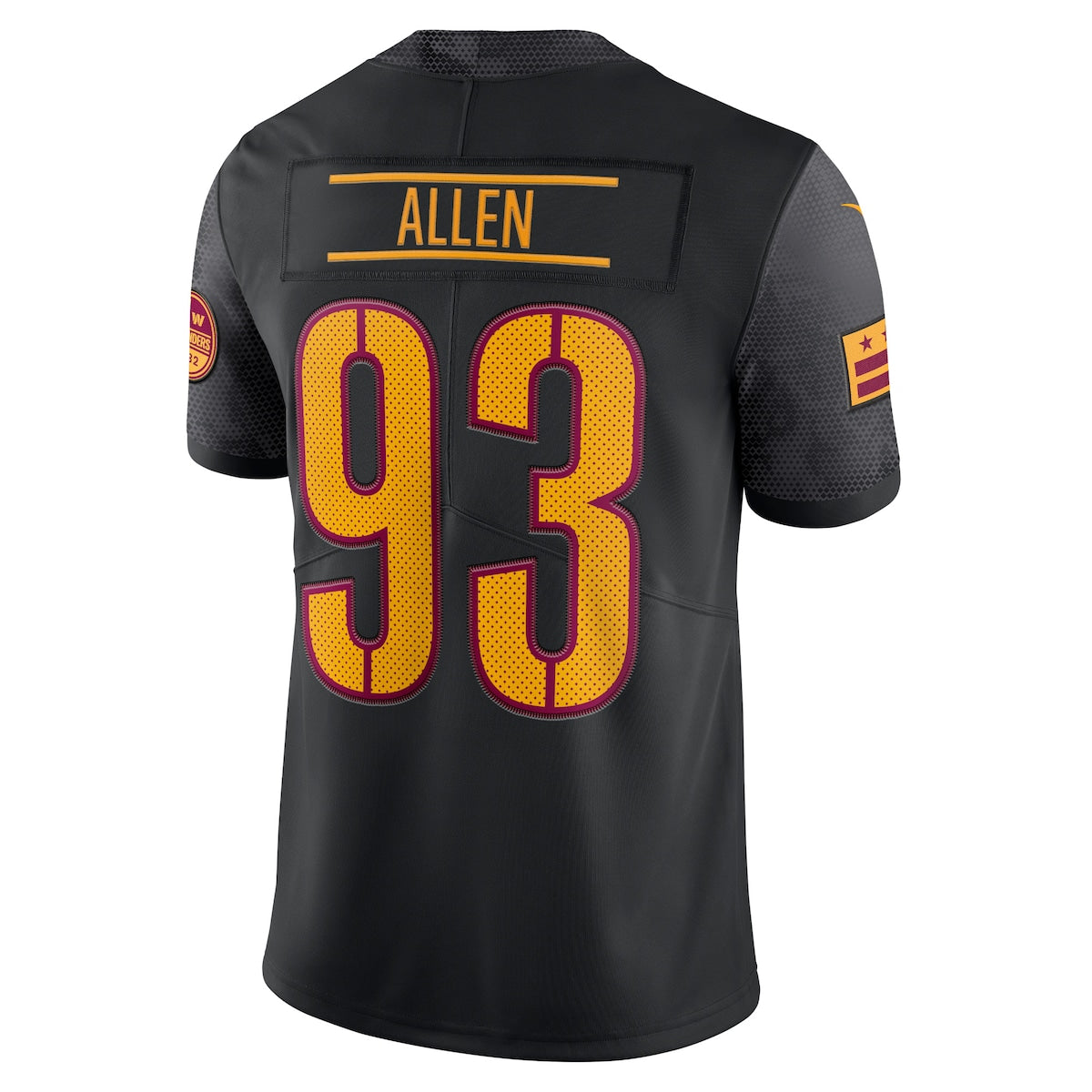 Men's Jonathan Allen Nike Commanders Vapor Limited Jersey - Black