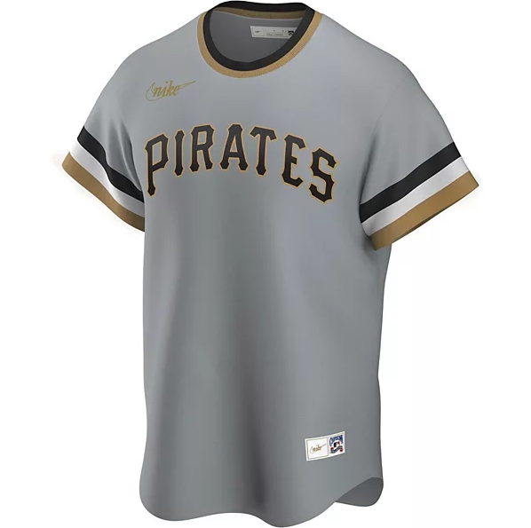 Men's Pittsburgh Pirates Roberto Clemente Road Gray Replica Jersey