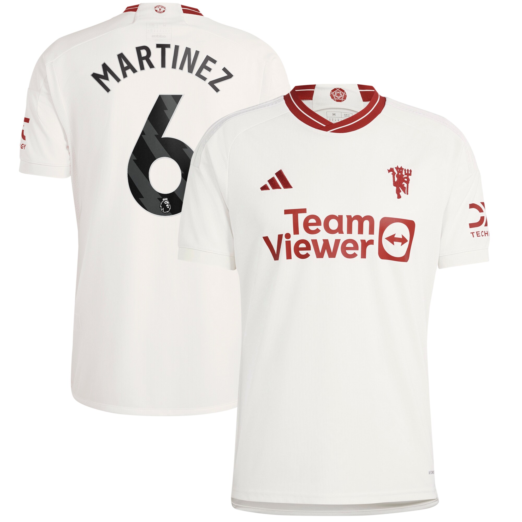 Lisandro Martínez Manchester United adidas 2023/24 Third Replica Player Jersey - White