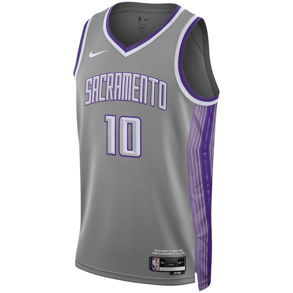 Men's Sacramento Kings Domantas Sabonis City Edition Jersey - Gray