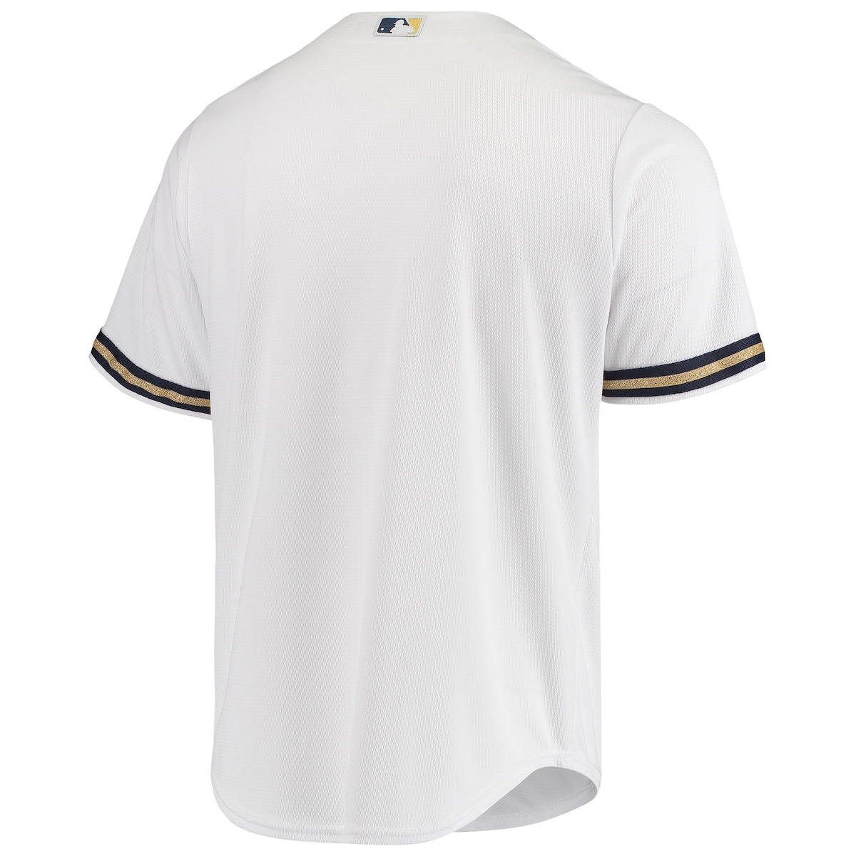 Men's  Majestic Brewers Team Official Jersey - White